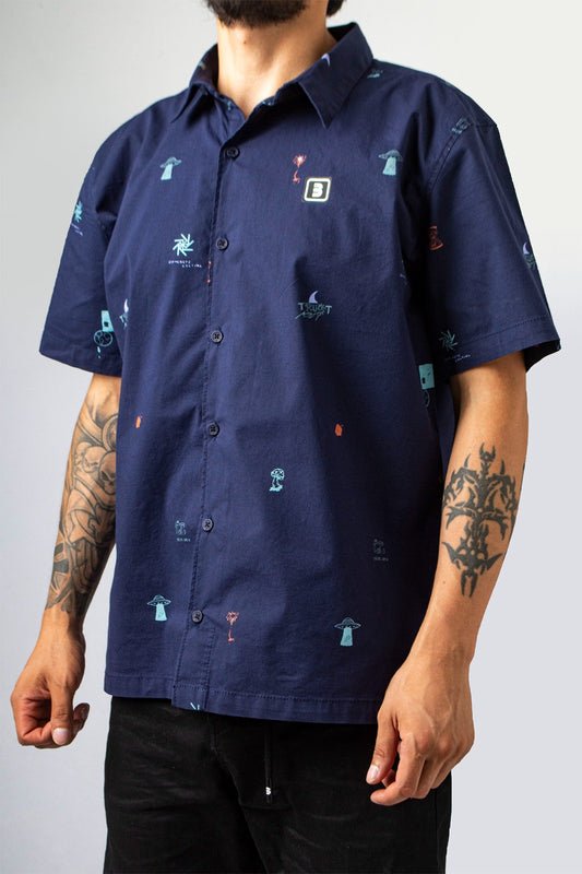 CAMISA KARDO REP AZUL OSCURO