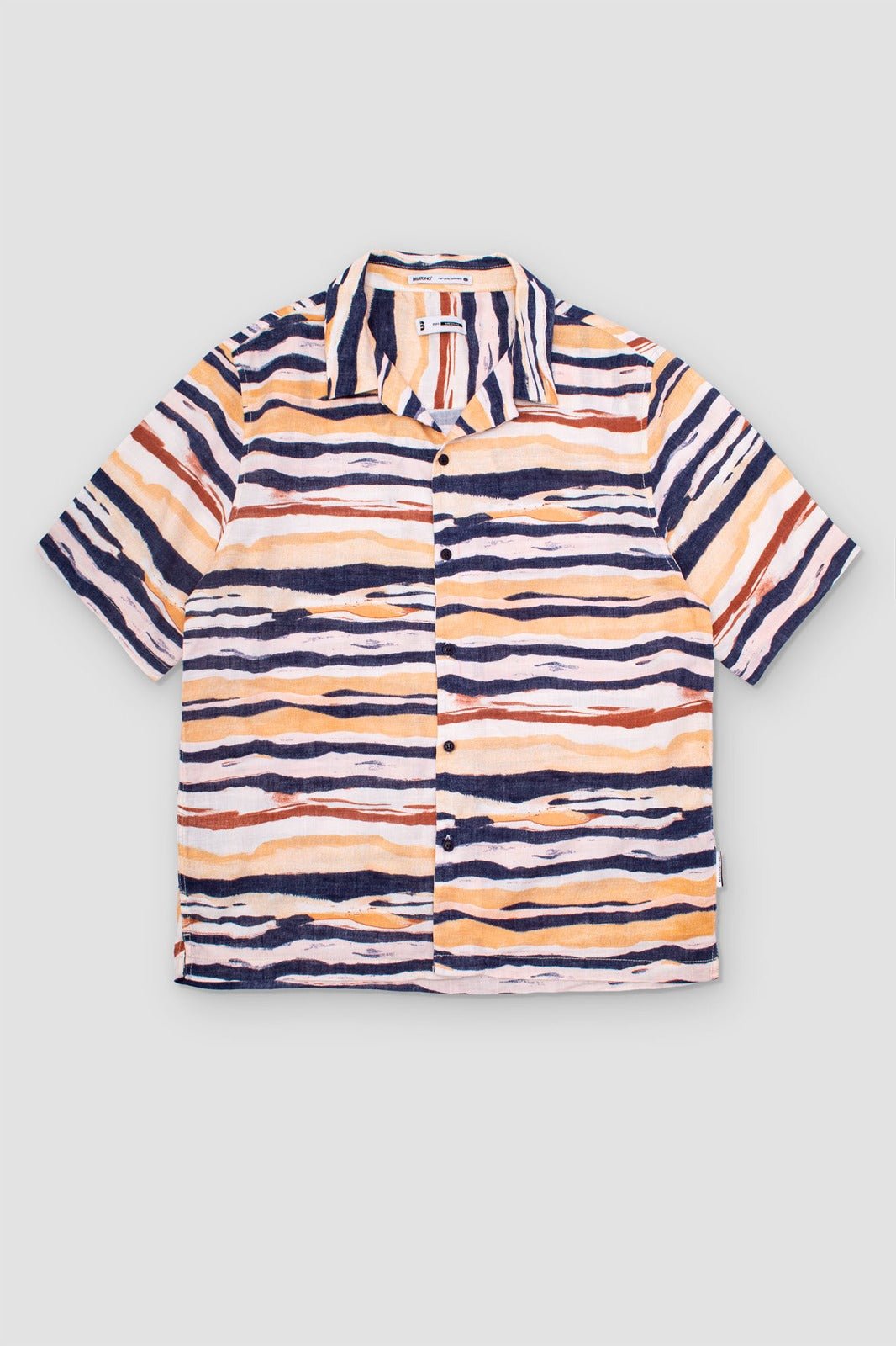 CAMISA LINER AZUL / NARANJA